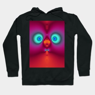 Cute fractal face one Hoodie